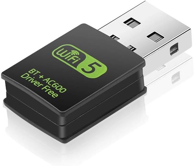 USB WiFi Bluetooth Adapter 600Mbps Dual Band 2.4/5Ghz Wireless Network Receiver