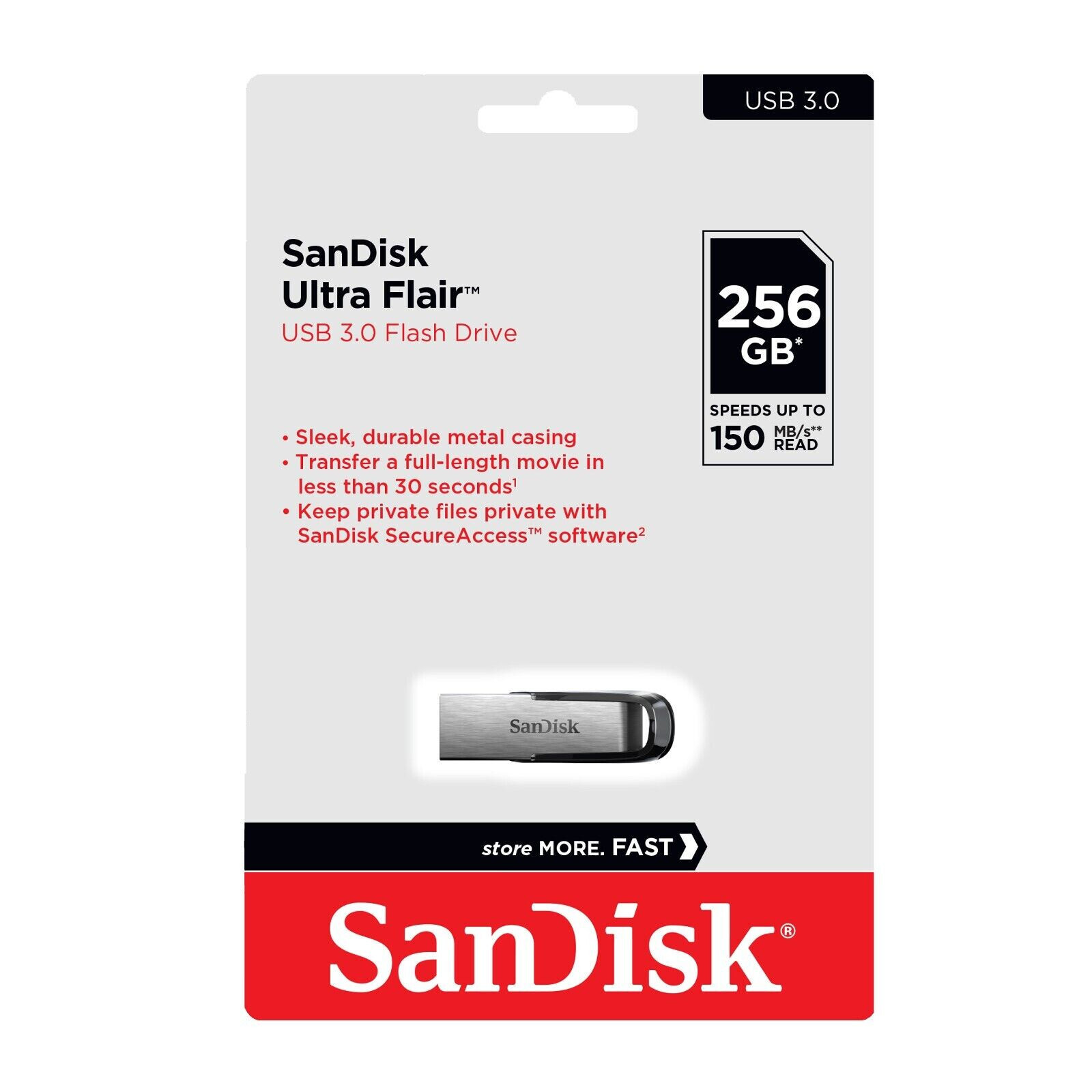 Sandisk Ultra Flair USB 3.0 Flash Drive 32GB, 64GB High Speed 150MB/s memory