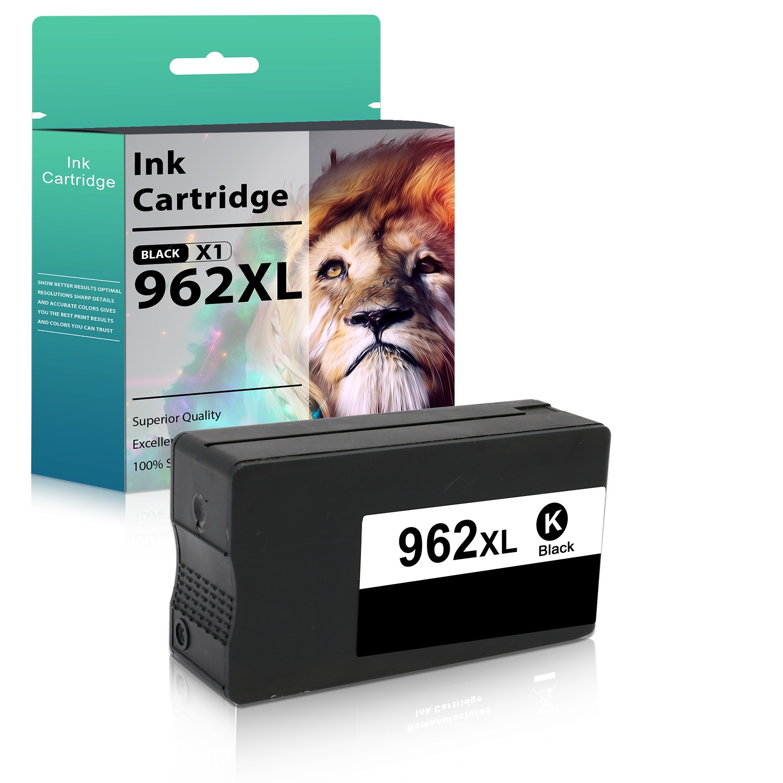 1PACK 962XL Black Ink for HP 962 XL OfficeJet Pro 9010 9015 9016 9018 9020 9025