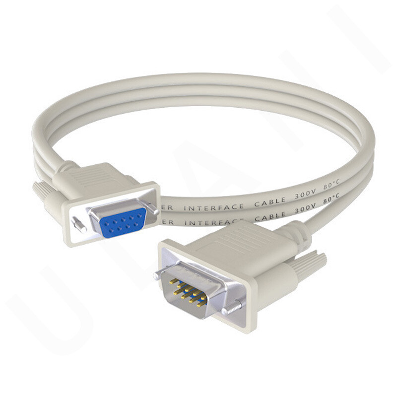 16FT DB9 RS232 Male to Female Serial Port Extension Cable Cord Lot