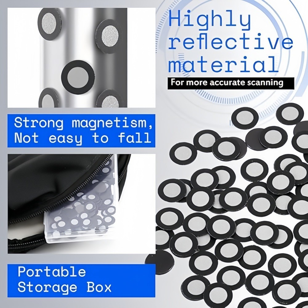 3D Magnetic Markers 100 Pcs for Scanner Positioning 6mm Inner 10mm Outer