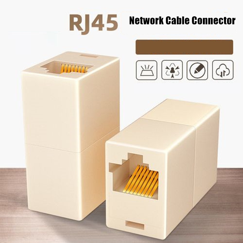 10PACK CAT5e RJ45 Female to Female Inline Coupler Joiner Connector Cable Adapter