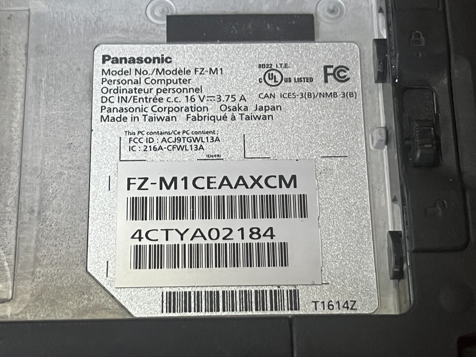 Panasonic ToughPad FZ-M1 7″i5 8GB 128GB SSD Windows 10 Pro Rugged Laptop Tablet