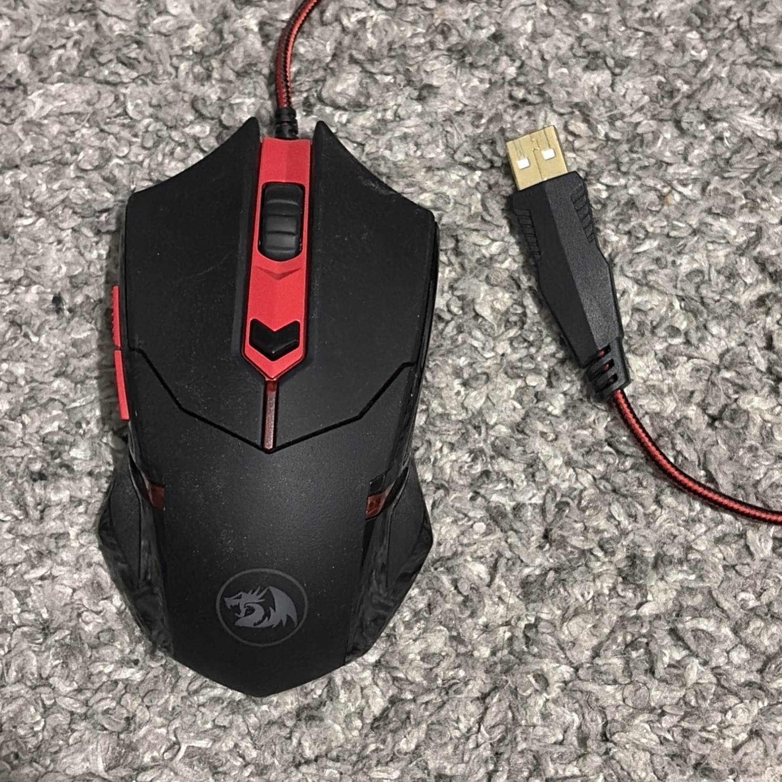 Redragon S101-1 Wired Optical Gaming Mouse 3200DPI Red Black