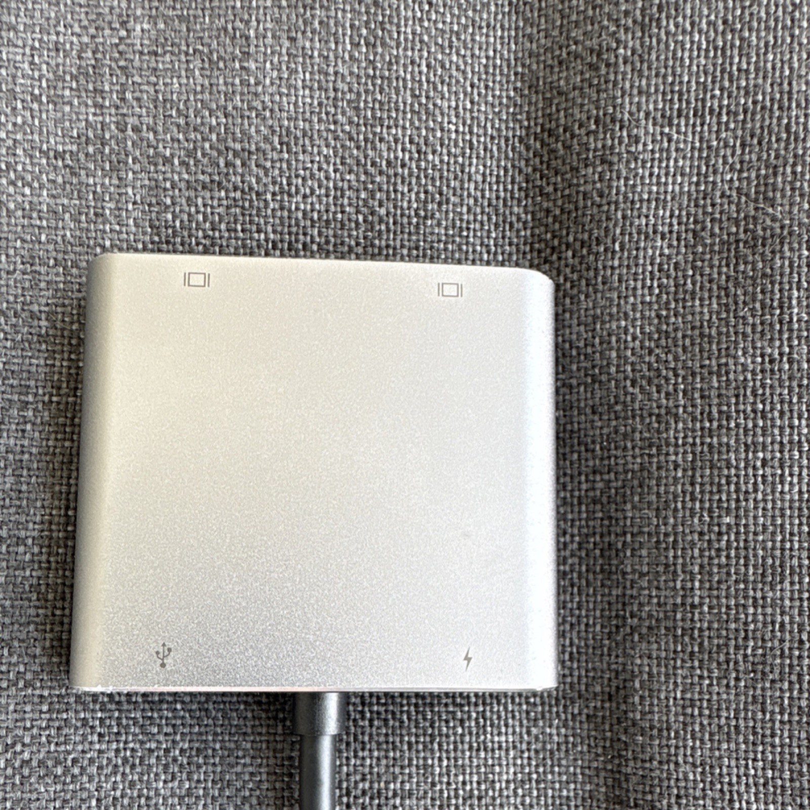 USB-C Hub Splitter Box with HDMI, USB 3.0, USB-C Ports, Portable, Silver