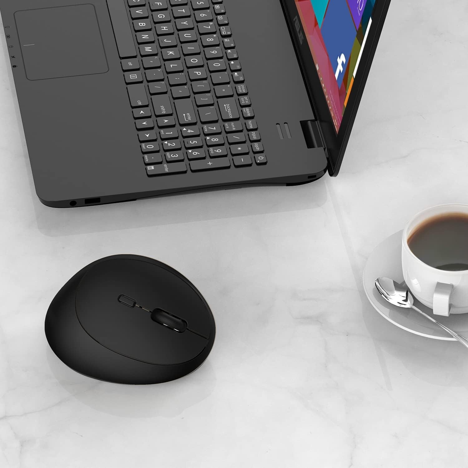 Vertical Mouse Ergonomic 2.4GHz Wireless, 3 Adjustable DPI 800/1600/2400