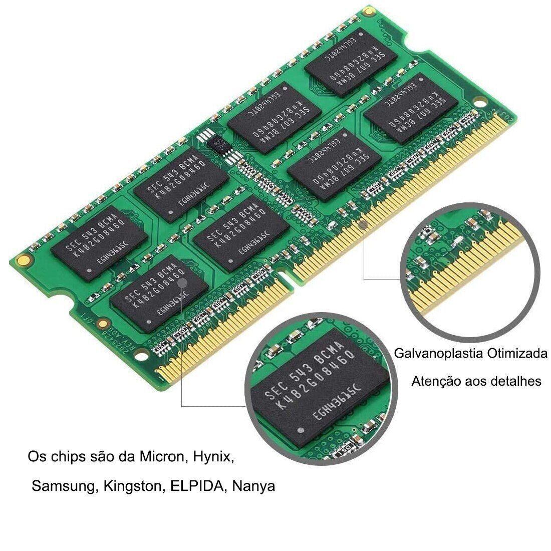 Crucial 8GB KIT 2X 4GB DDR3 1066MHz PC3 8500S Laptop 204Pin SODIMM Memory Ram