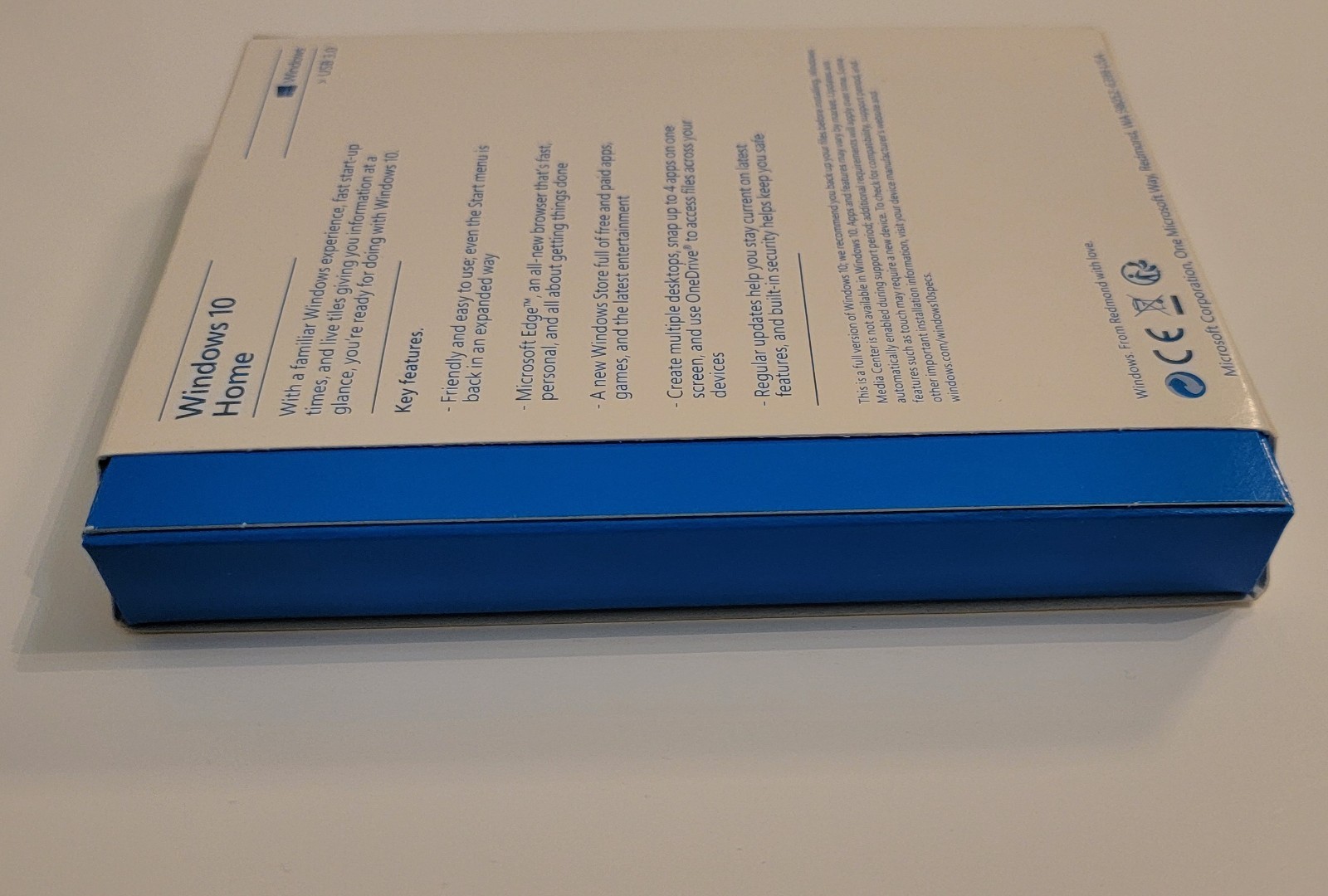 Windows 10 Home Retail ENGLISH USB Stick And License 32 Bit 64 Bit
