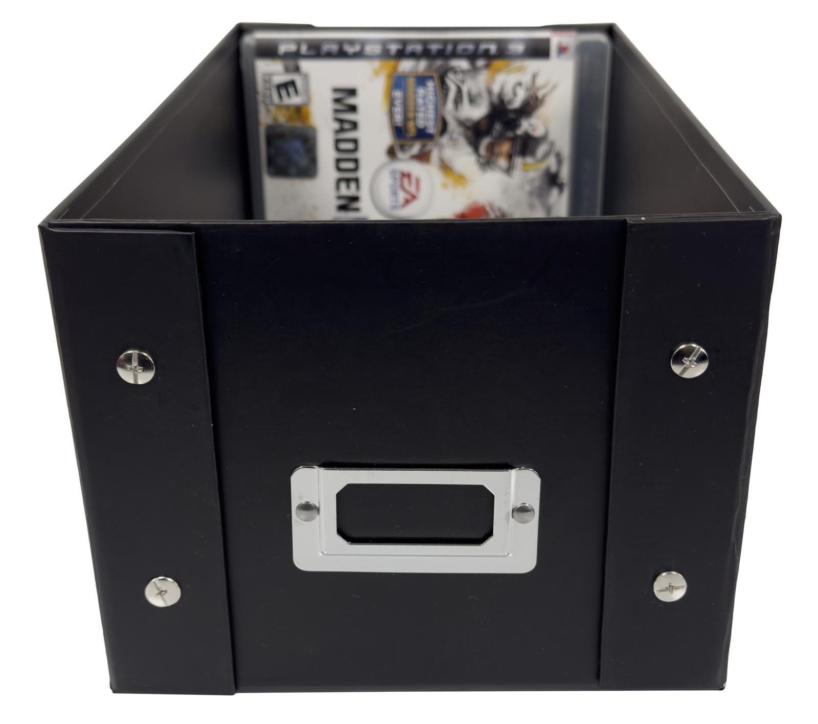 CheckOutStore Black Blu-ray Cases Storage Box (Holds 25 Cases) Lot