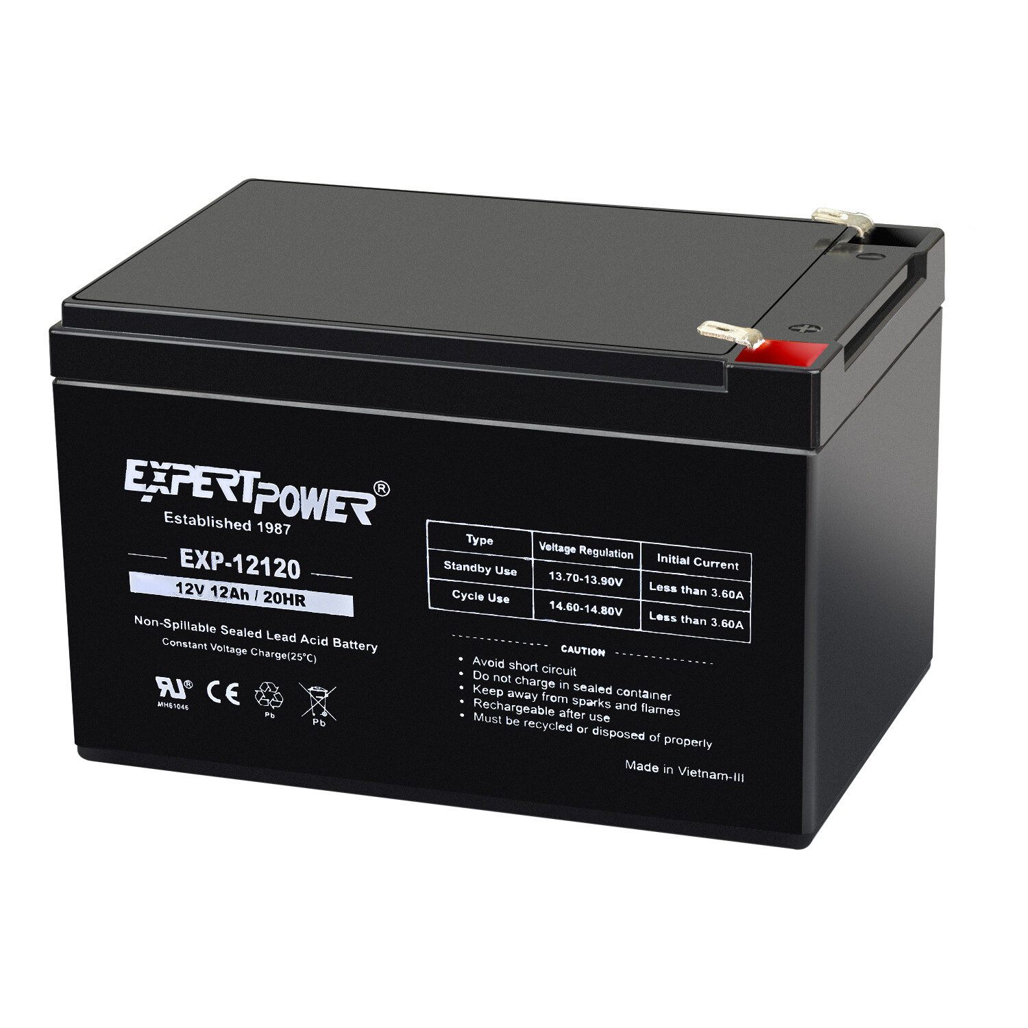 ExpertPower Sealed Lead Acid Battery – 12V 6V 20Ah 18AH 12AH 10Ah 9AH 7AH 5AH