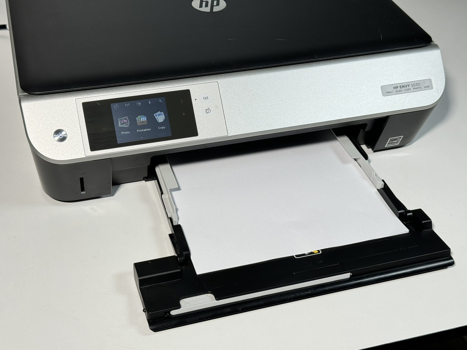 HP ENVY 5530 All-In-One Inkjet Printer. Clean/Tested. Power Cord YES.