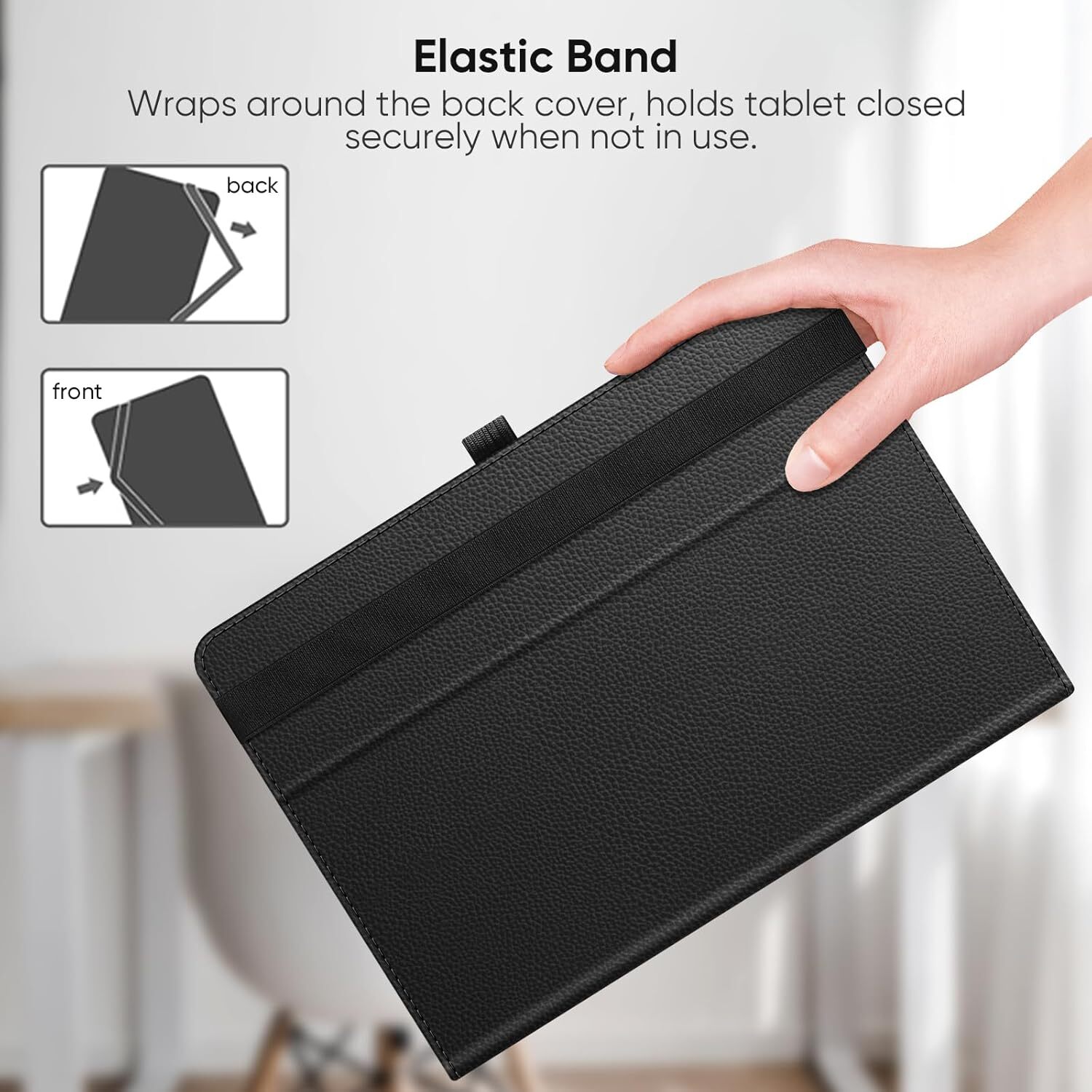 Universal Case for 9/10/10.1 Inch Tablet Folio Smart Stand Protective Cover