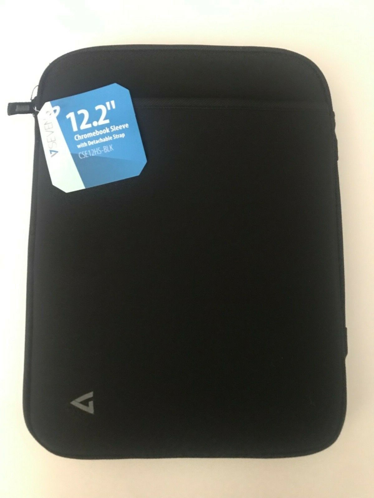 V7 Black Protective 12.2″ MacBook or Chromebook Sleeve Case Spill Resistant
