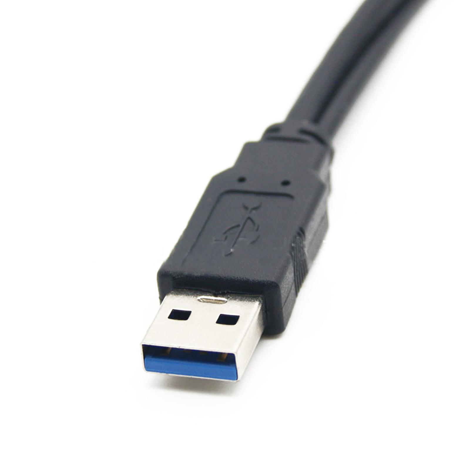 USB 3.0 Male To 2 USB Female Data Hub Power Adapter Y Splitter Charging Cable a