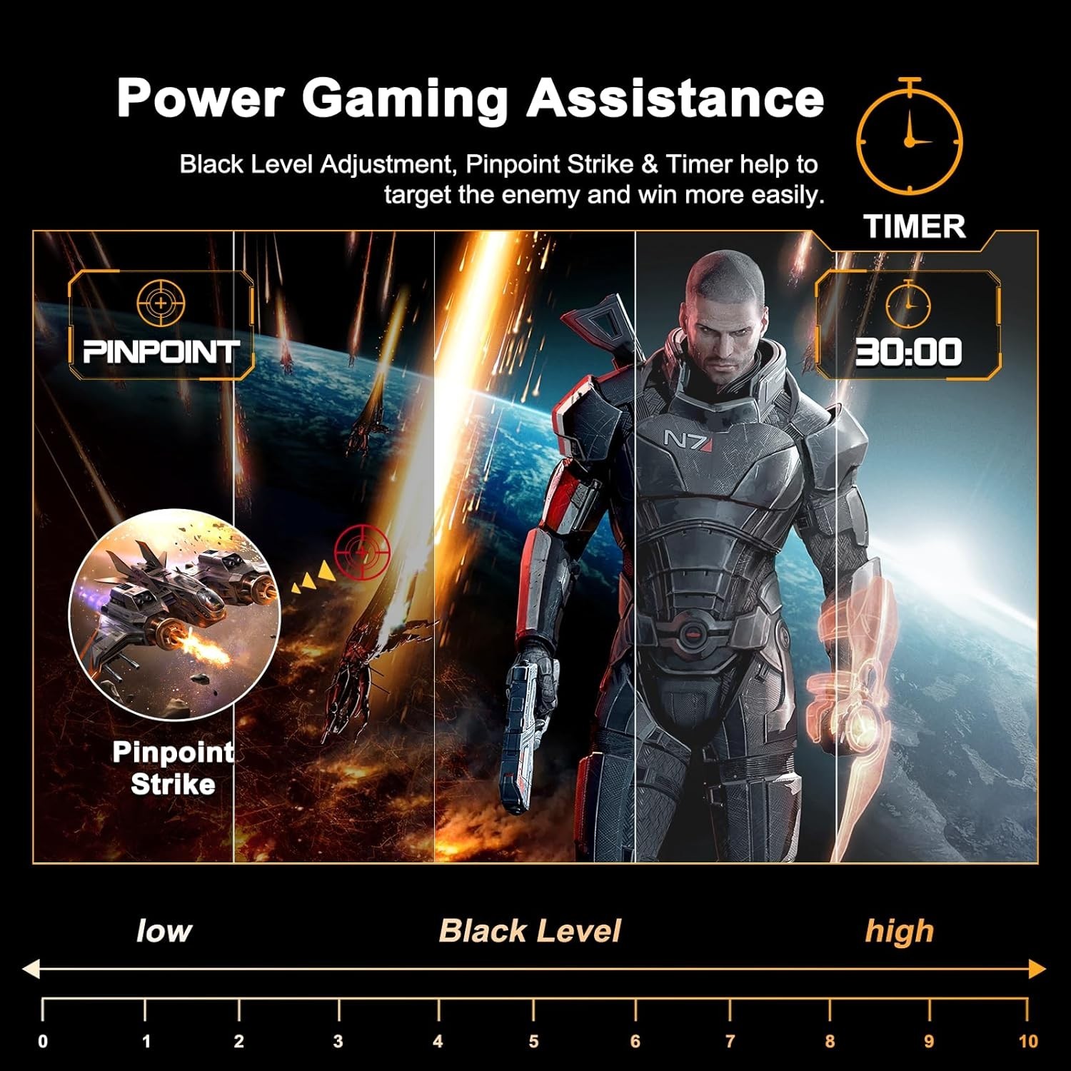 24 Inch Curved Gaming Monitor up to 180Hz MPRT 1ms with Built-in Speakers,FHD…
