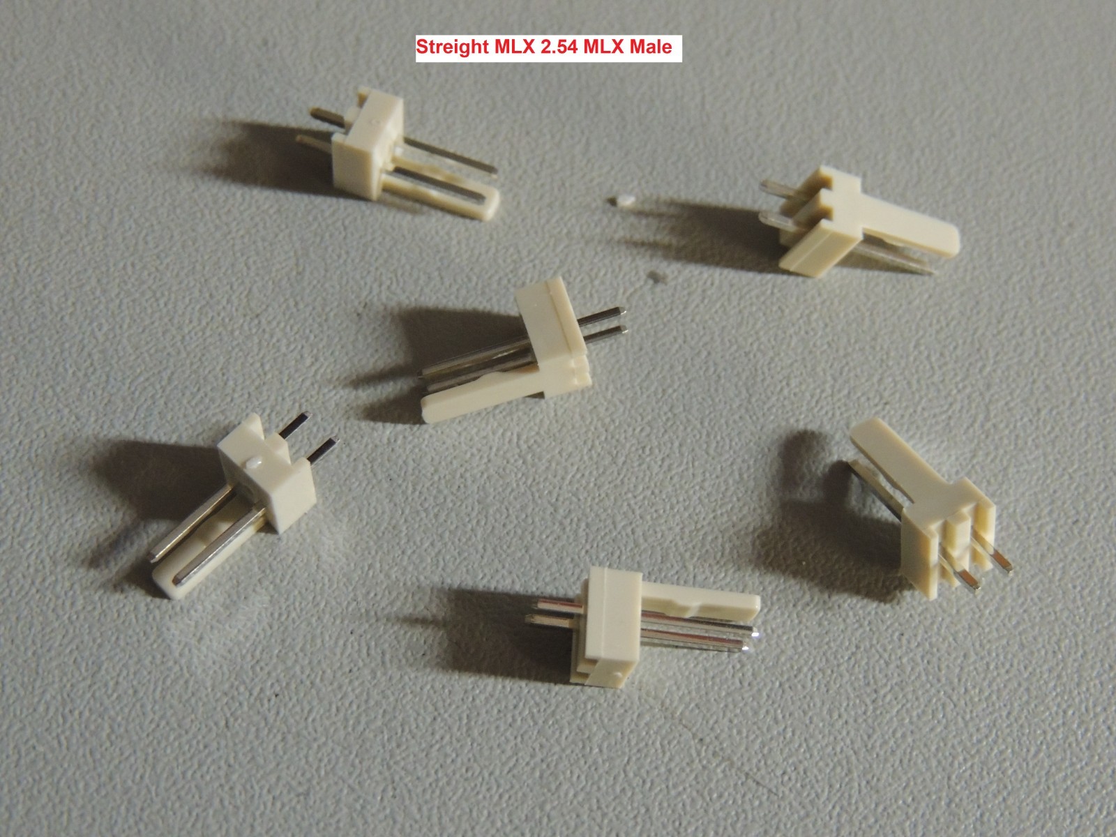100 pcs (2pks of 50) 1 pk of Right Angle 1 pk Streight 2 pin Male MLX 2.54 mm