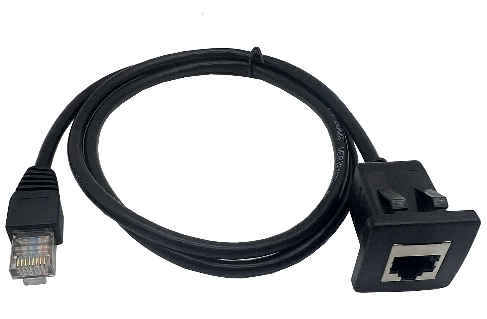 Cat5e Rj45 Square Flush Mount Cable Rj45 Male To Female Shielded Ethernet Networ