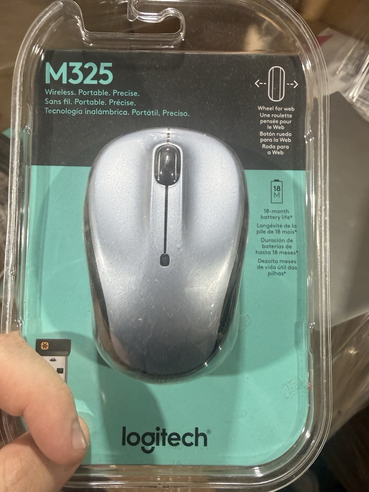 Logitech M325 Wireless Mouse – Gray