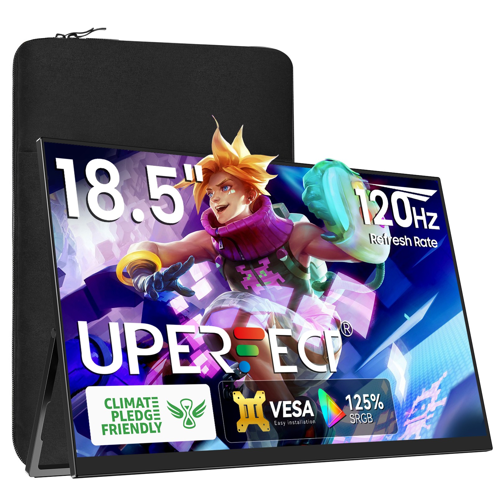 14″ Touch 1080P Gaming IPS HDR Screen Monitor Portable Screen w/ HDMI USB-C Used