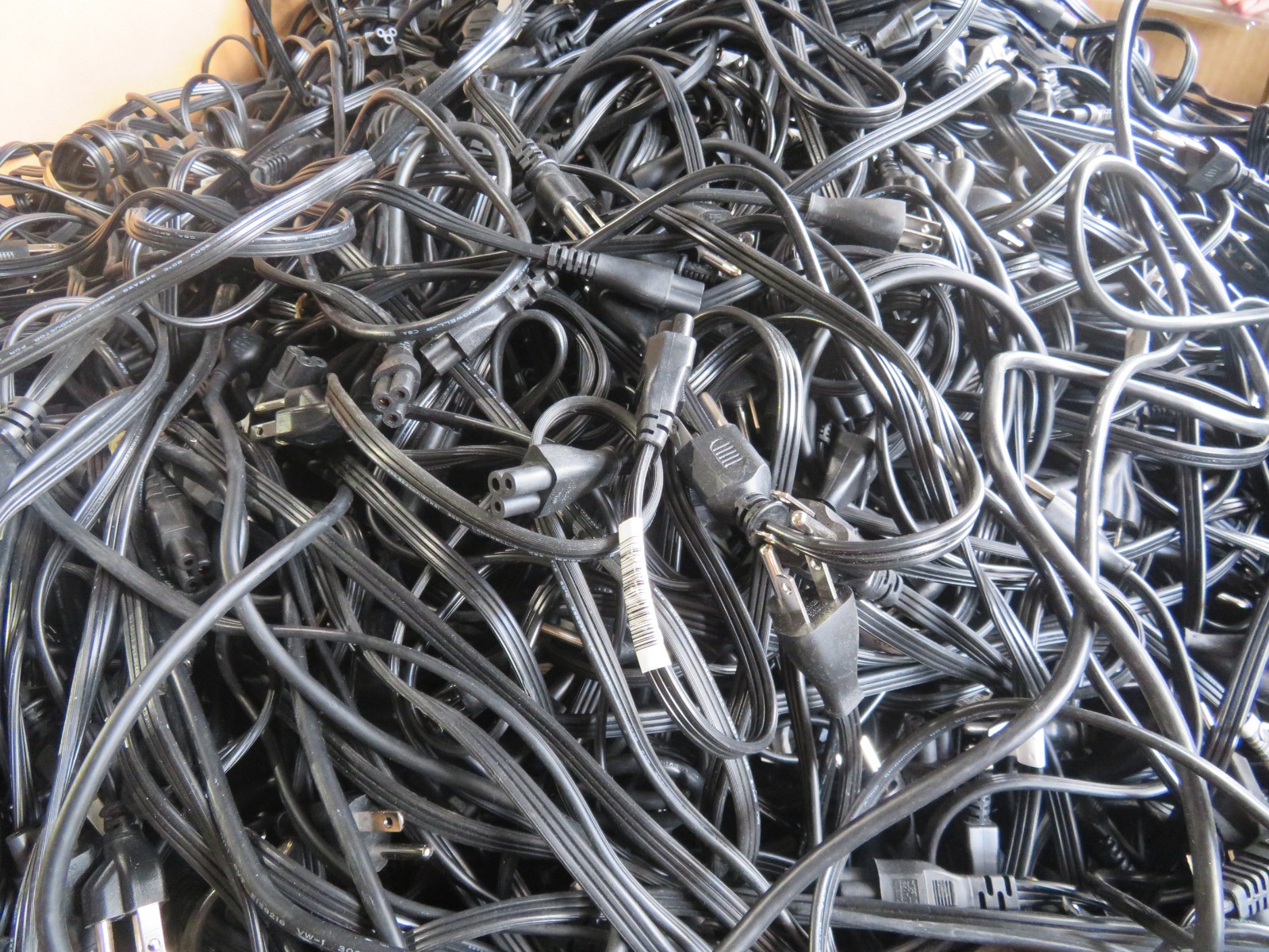 Lot of 50 AC Laptop Power Cord Cable 3 Prong Mickey Mouse 6ft Laptop Printer