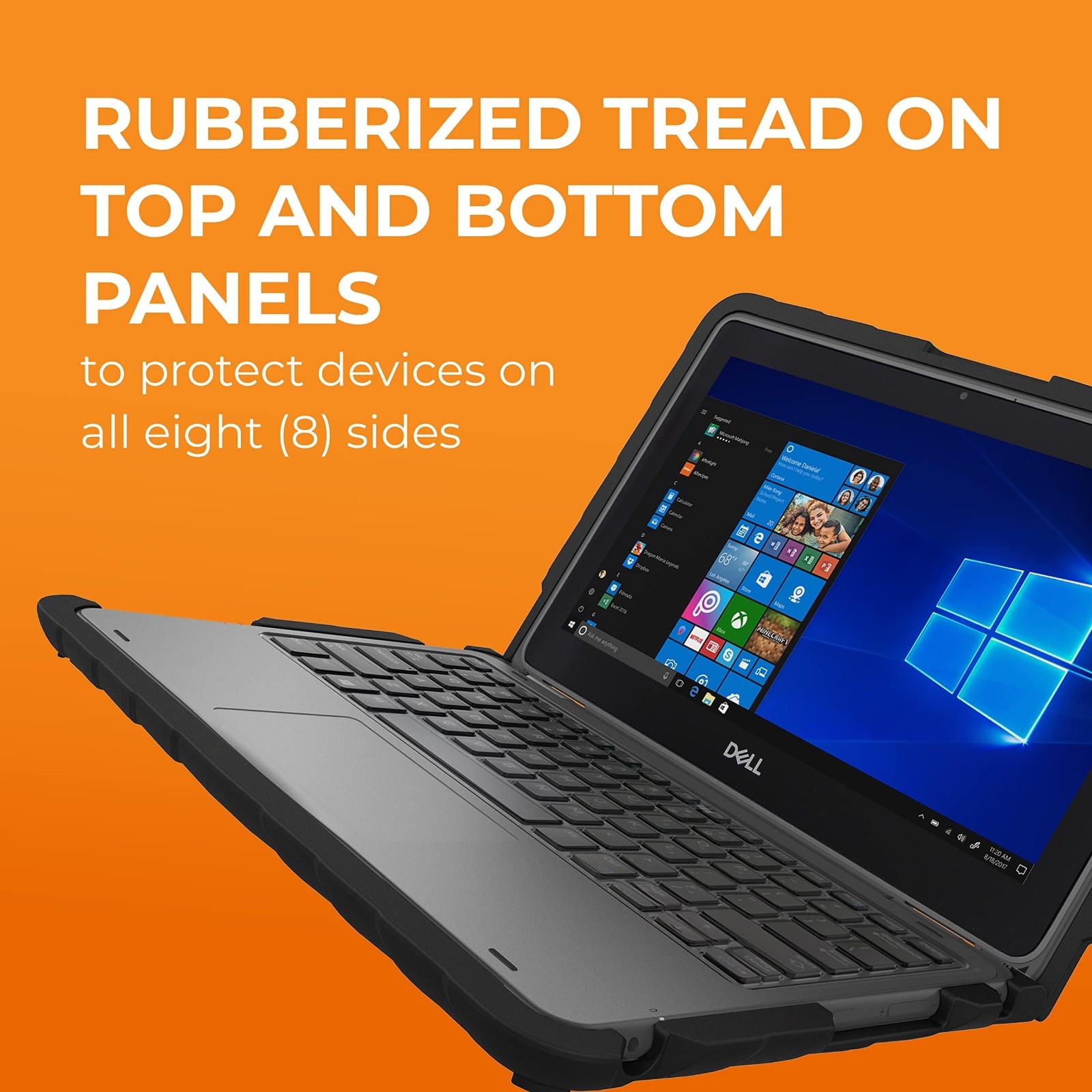 Custom DropTech Case for Dell Latitude 3190 11″ 2-in-1 – Drop Tested, Rubberized