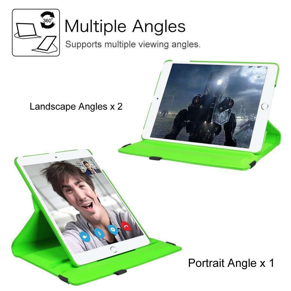 For iPad Mini 2 3 4 360 Rotating Leather Folio Case Cover Stand Auto Sleep/Wake