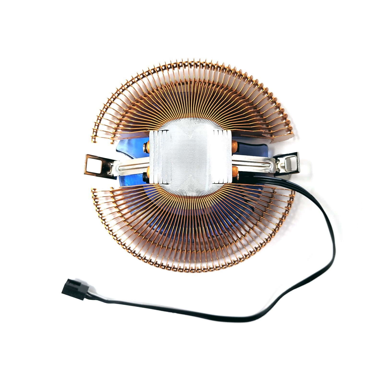 Cryo-PC Low-Profile Copper CPU Cooler Heatsink with Blue 90mm Fan for AMD Intel