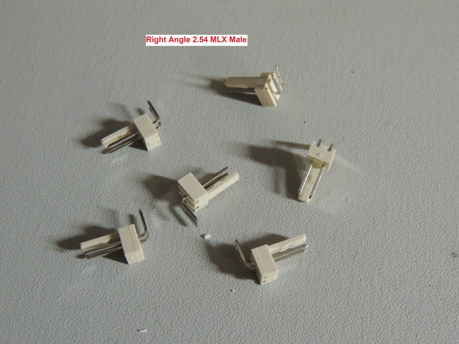 100 pcs (2pks of 50) 1 pk of Right Angle 1 pk Streight 2 pin Male MLX 2.54 mm