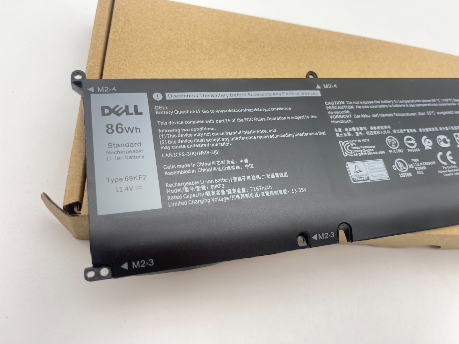 Lots OEM 86Wh 69KF2 Battery for Dell XPS 15 9510 9520 9500 2020 M59JH 8FCTC⭐⭐⭐⭐⭐