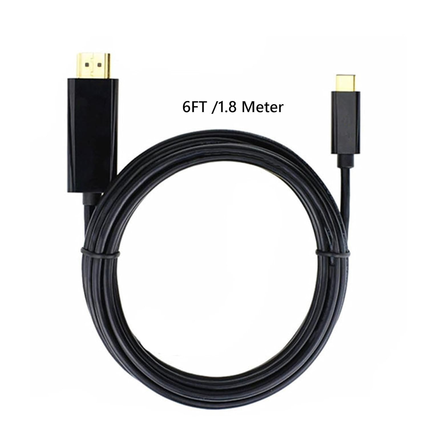 Type-C to HDMI Cable Adapter Converter Cord HDTV 6Ft for Samsung MacBook Android