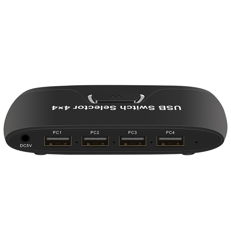4 in 4 Out USB Sharing Switcher for Keyboard Mouse Printer with Indicator Lights