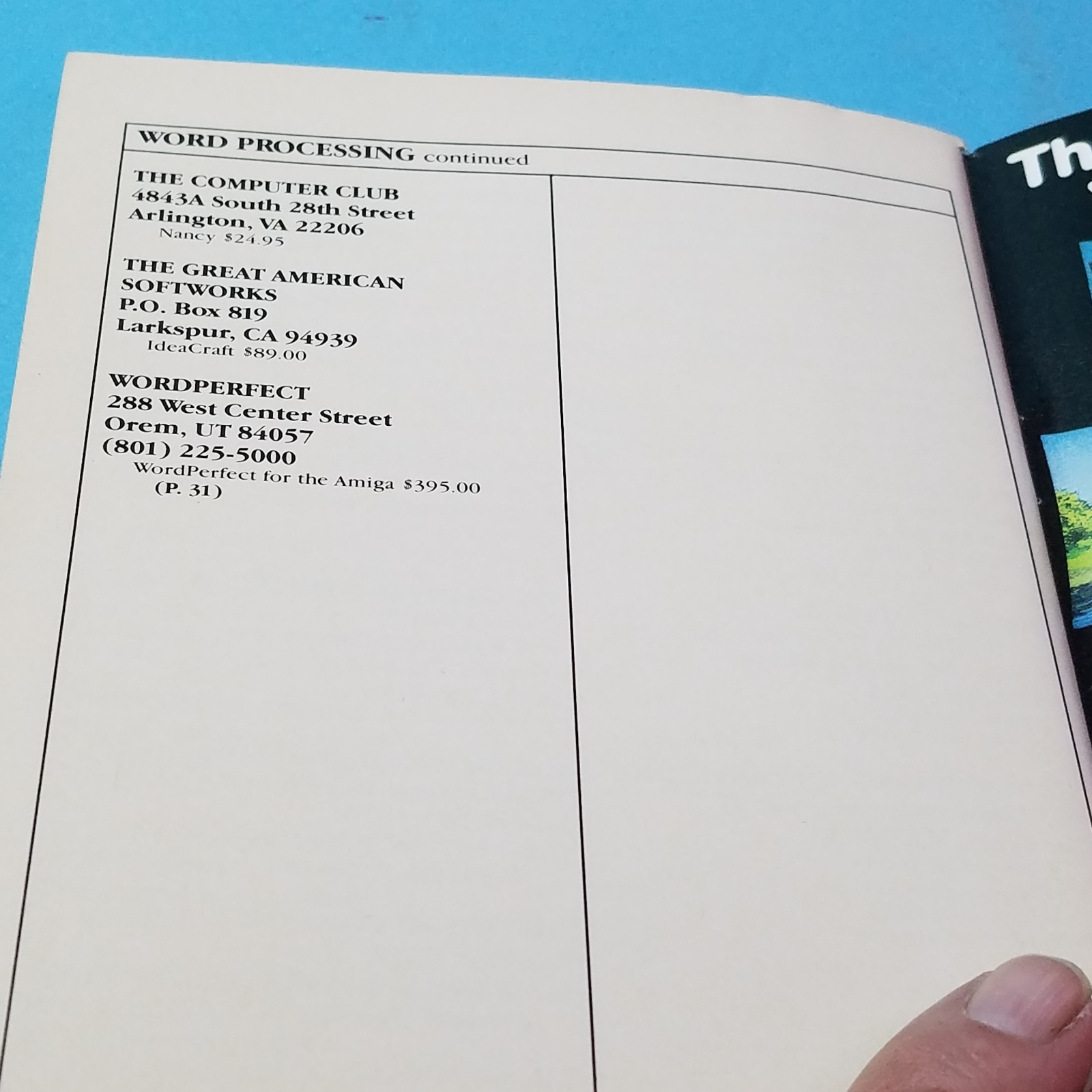 VTG Commodore Amiga Buyer’s Guide To Software & Accessories Vol 3 Computer Book