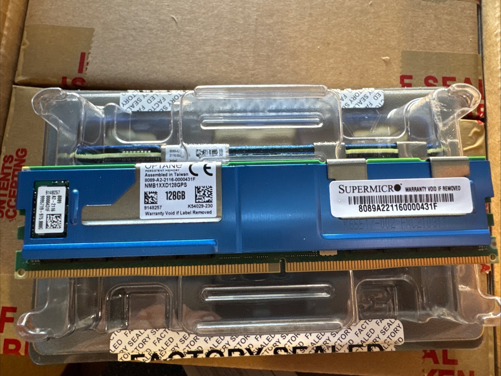 NMB1XXD128GPS Intel Optane 1X 128GB DDR4 PC4-3200 DCPMM Persistent Server Memory