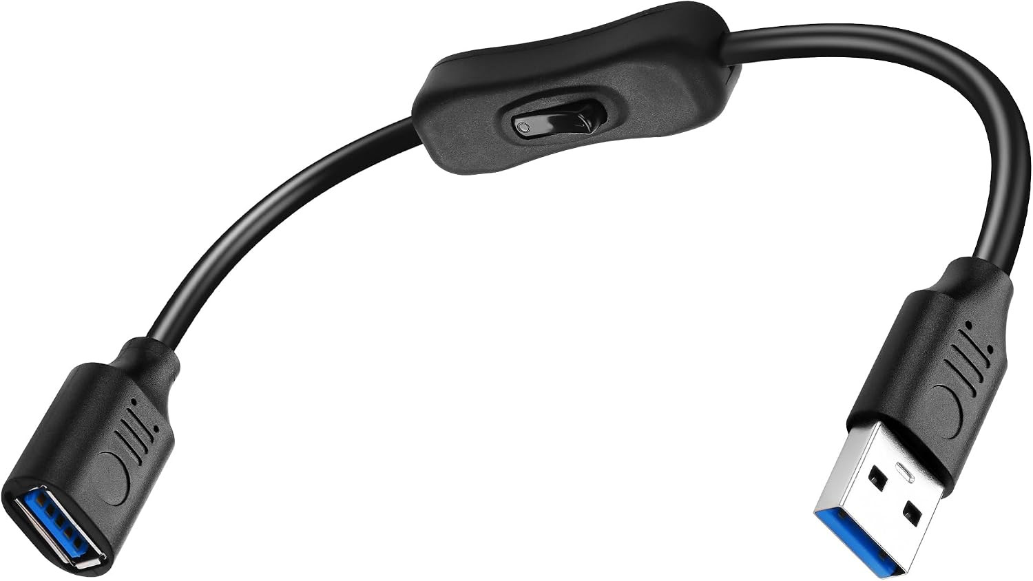 USB 3.0 Cable with On/Off Switch – USB Type a Male to Female Extension Cable – S