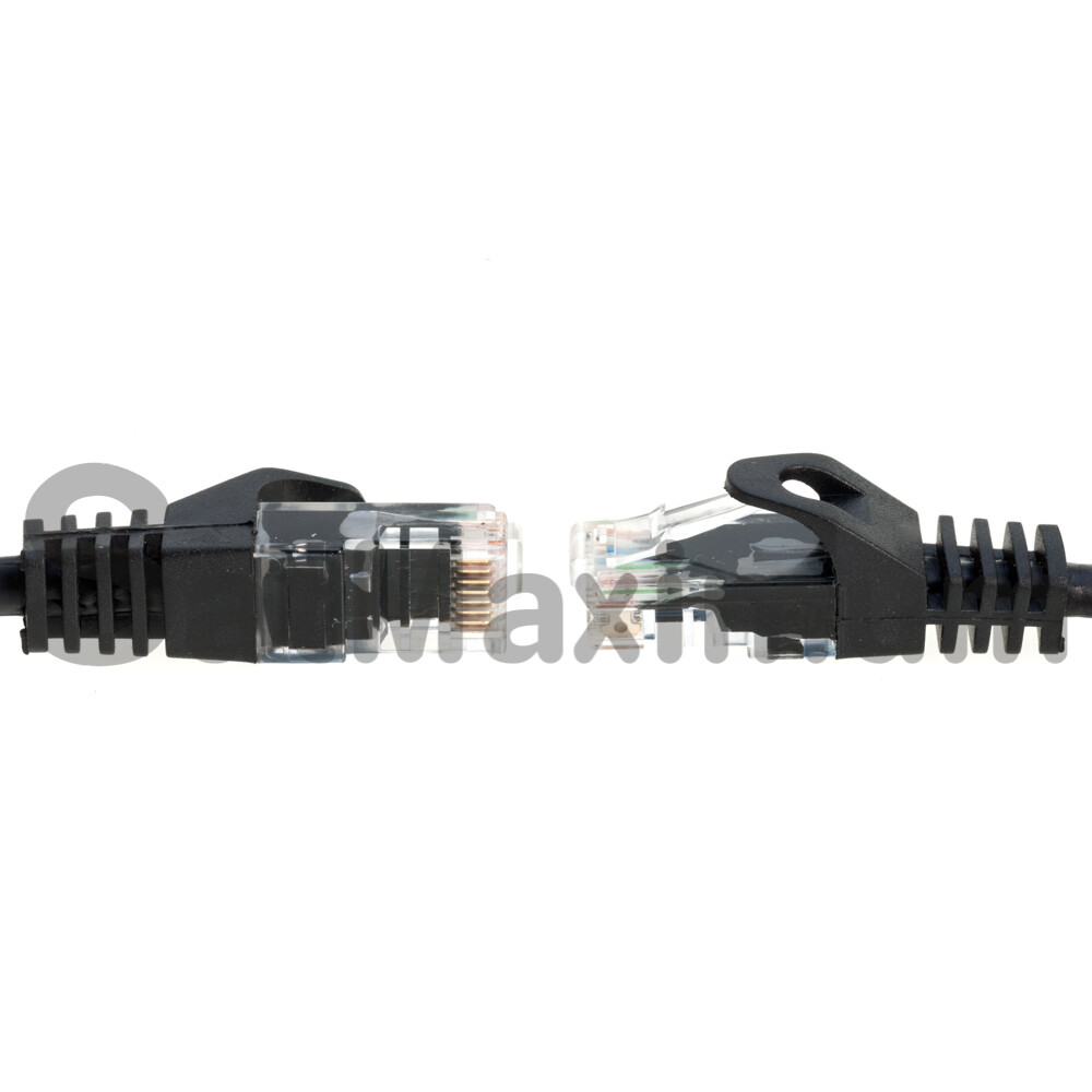 CAT6e/CAT6 Ethernet LAN Network RJ45 Patch Cable Black 25FT- 200FT Multipack LOT