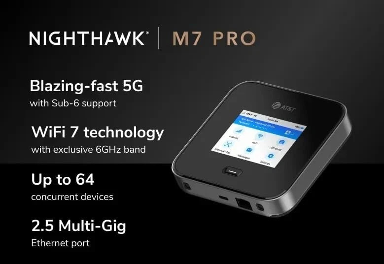Netgear Nighthawk M7 PRO MR7400 Black (AT&T + Unlocked)