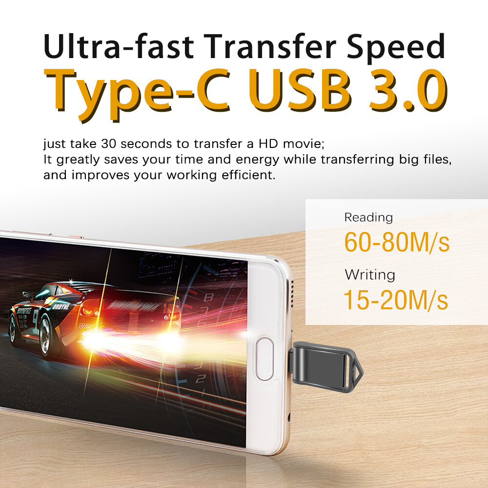 USB C Flash Drive Dual Drive USB Type-C Thumb Drive 32GB 64GB 128GB USB-C Drive
