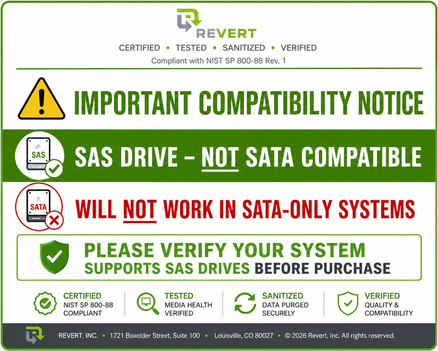 Dell HGST H5H72101CLAR10T0 10TB 7.2K SAS 12Gb/s SED 3.5in Grade A 1.5K POH