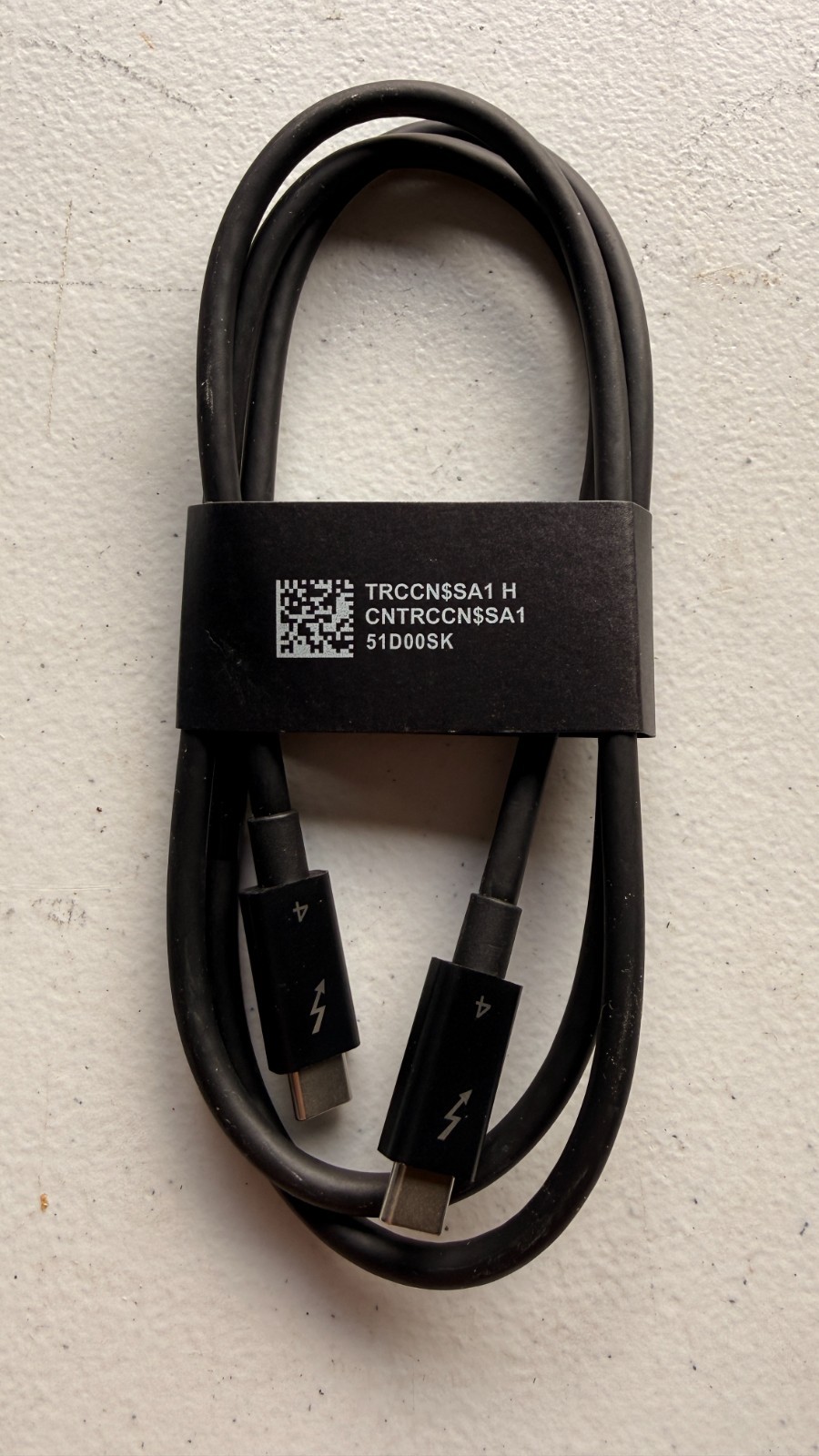 Dell Thunderbolt 4 USB-C to USB-C Cable 40Gbps 240W EPR TRCCN NA10 GA10 SA10