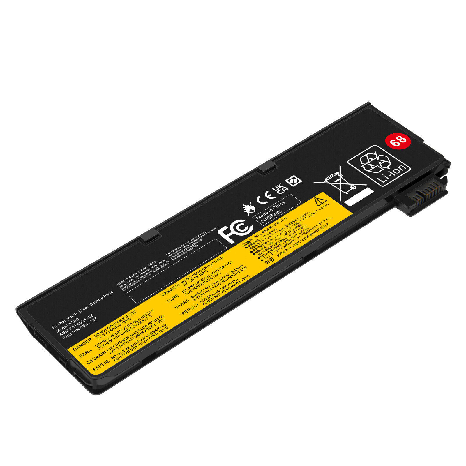 Battery for Lenovo ThinkPad X240 X250 X260 T440 T440S T450 45N1134 45N1776 68+