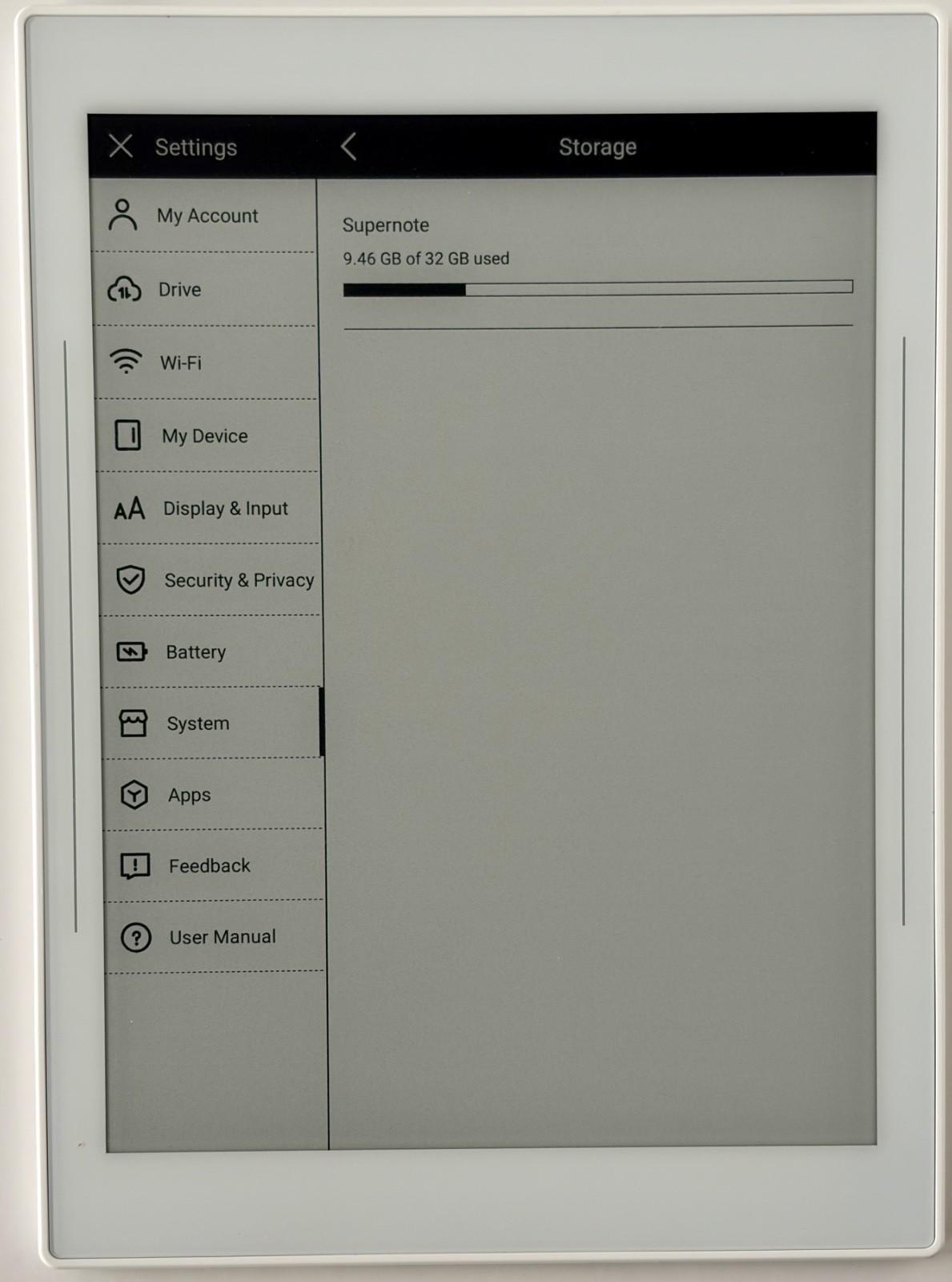 Supernote Nomad A6 X2 with Smart Folio Case, white Heart of Metal 2 Pen