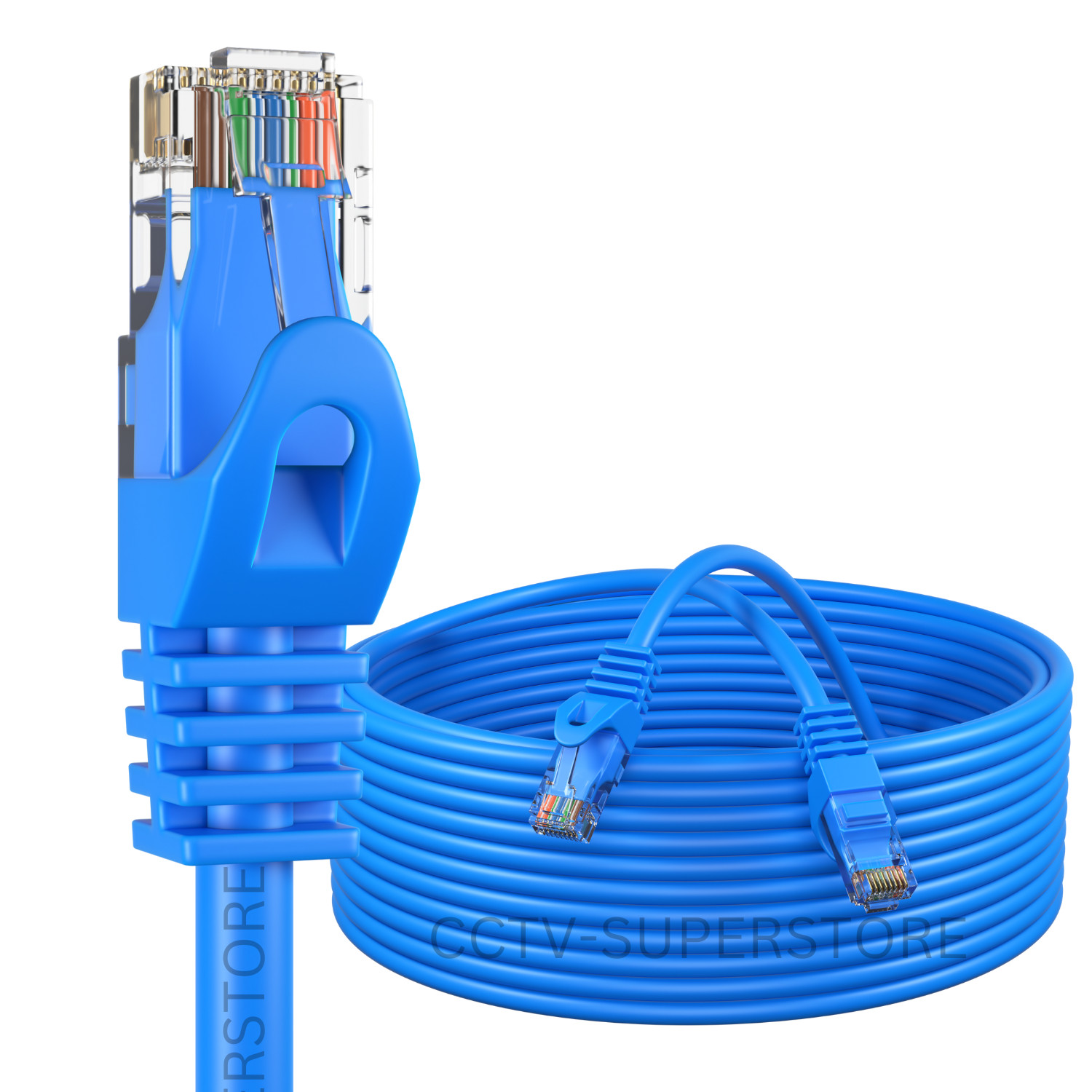 Cat5e CAT5 Network Ethernet Computer Patch Cable PC XBOX, PS3, PS4 Blue lot