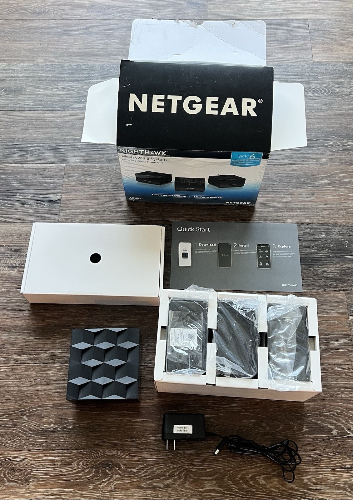 Netgear MK63 Nighthawk Dual-Band AX1800 Wi-Fi 6 Mesh System + Extra Router