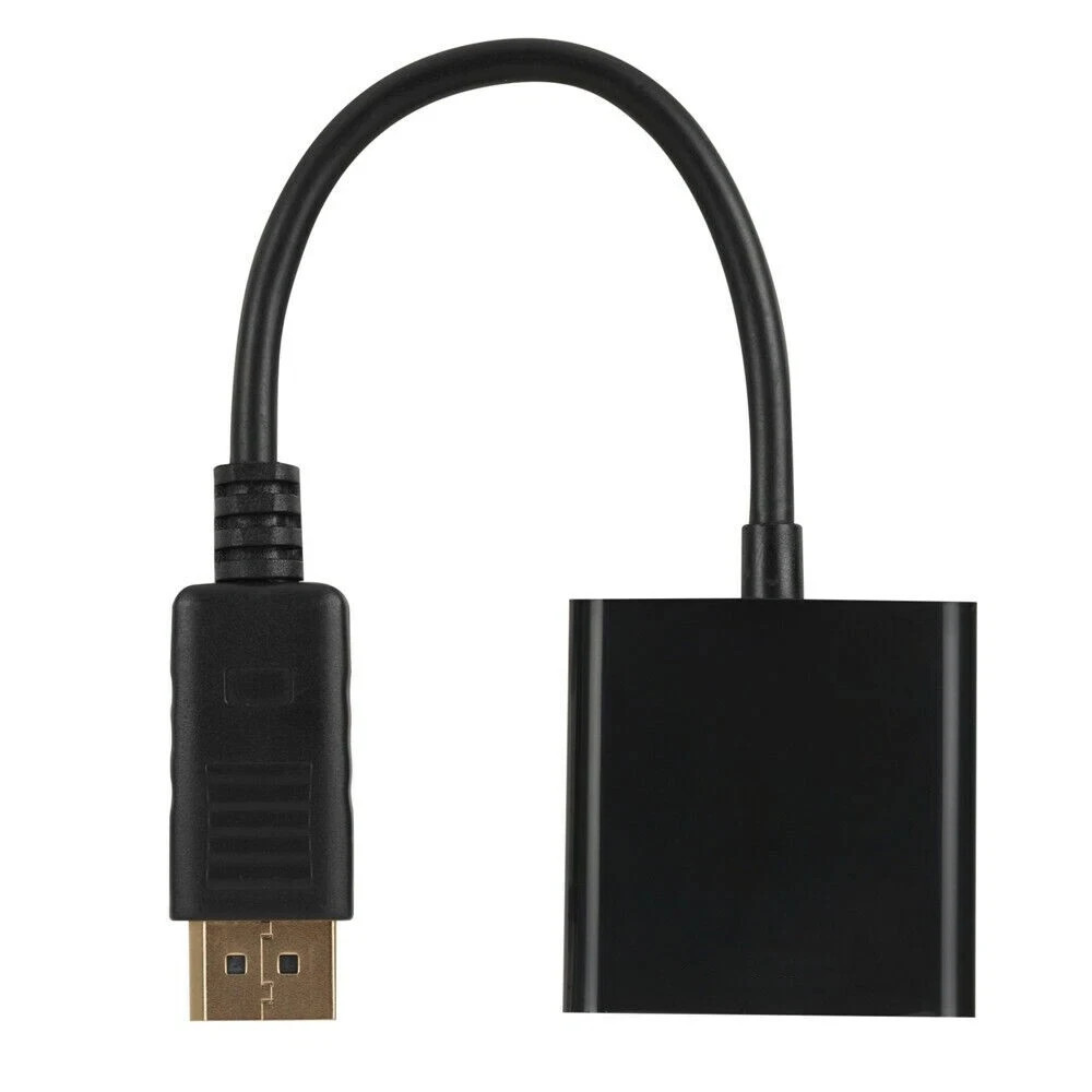 Lot 1-100 Displayport DP Male To VGA Female Adapter Display Port Cable Converter