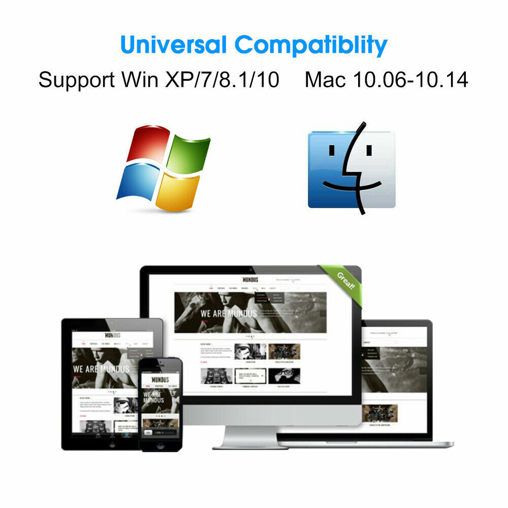 Wireless Lan USB PC WiFi Adapter Network 802.11AC 600Mbps Dual Band 2.4G / 5G #M