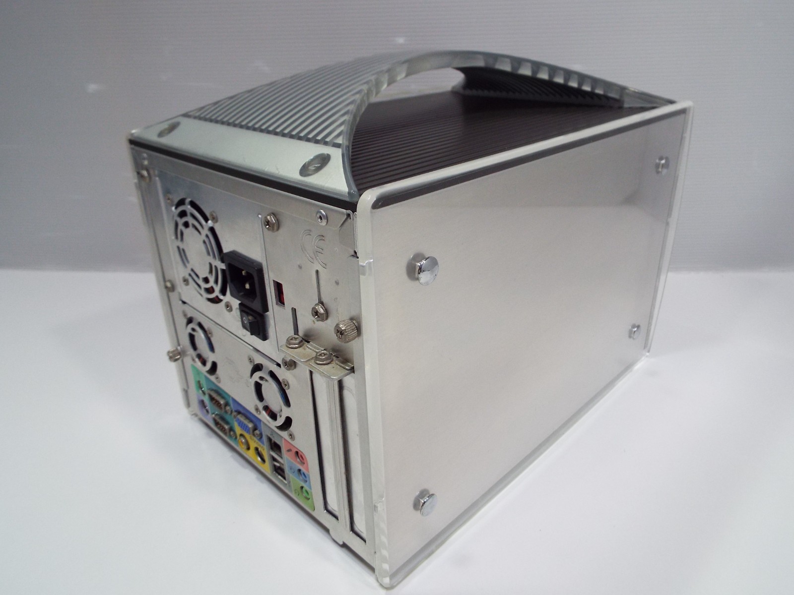 Retro Acrylic panel Cube Desktop Computer with Pentium 4 1.6AGHz 512MB