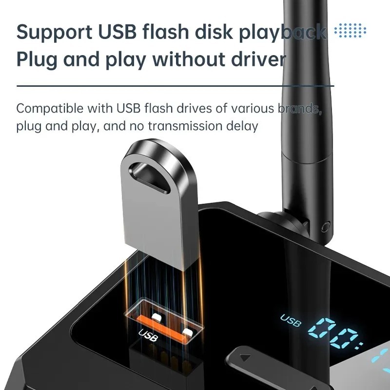 Bluetooth 5.3 Home Stereo Audio Receiver AUX USB Optical HD Music to RCA Adapter