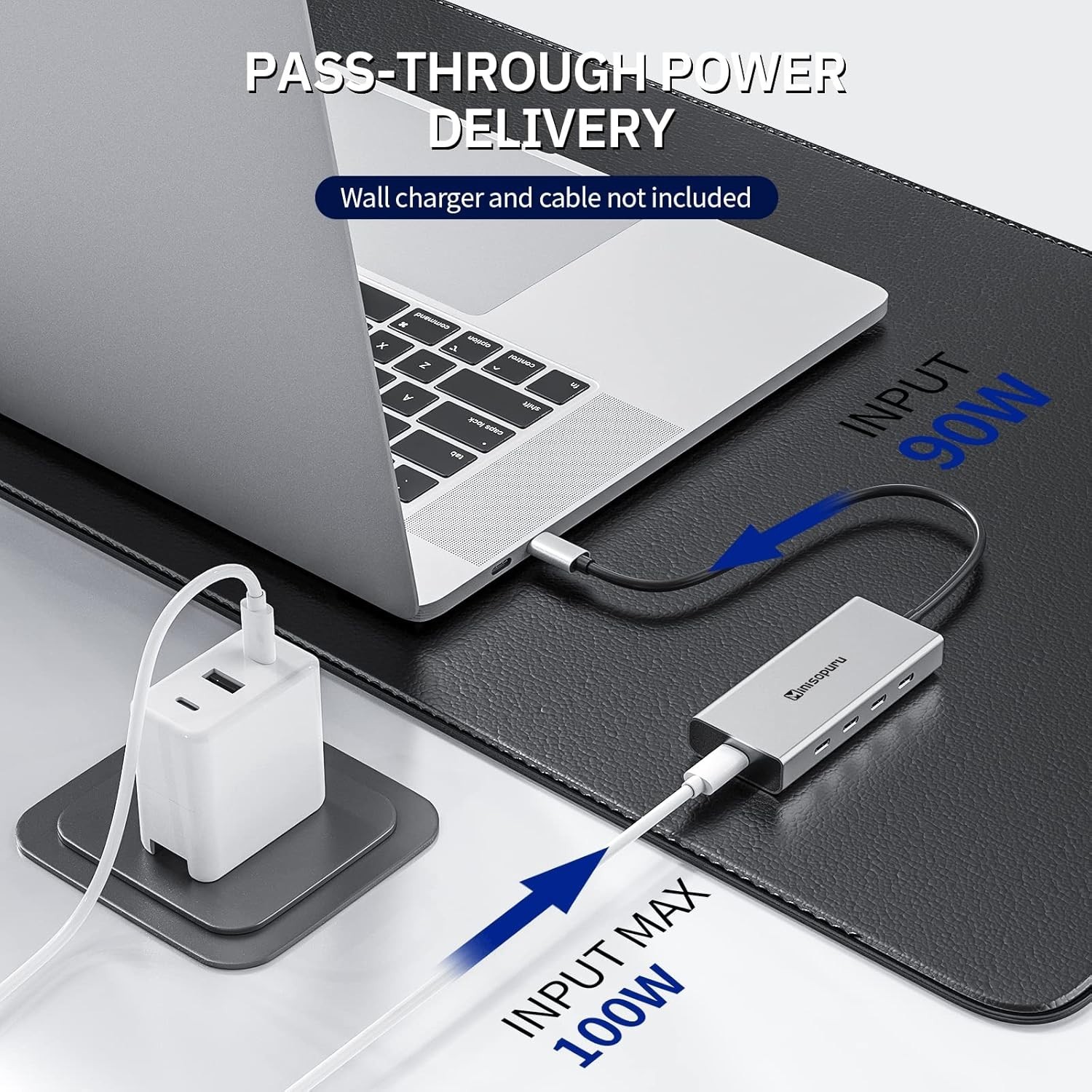 Used Minisopuru USB C 5 in 1 Type C Hub 10Gbps USB C Hub with 100W PD Charge