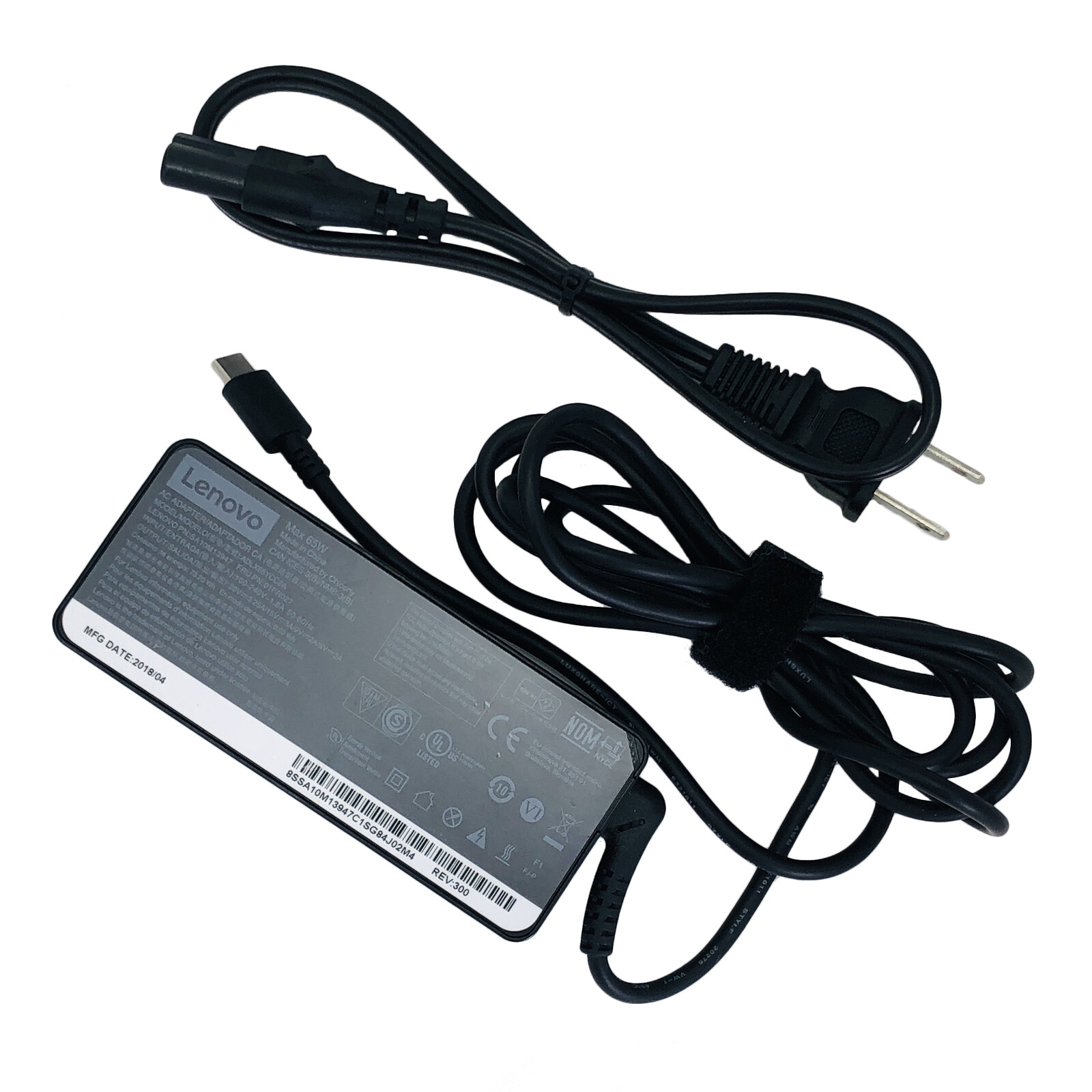 Genuine Lenovo 65W USB-C AC Adapter ADLX65YDC2A Power Supply 20V 3.25A