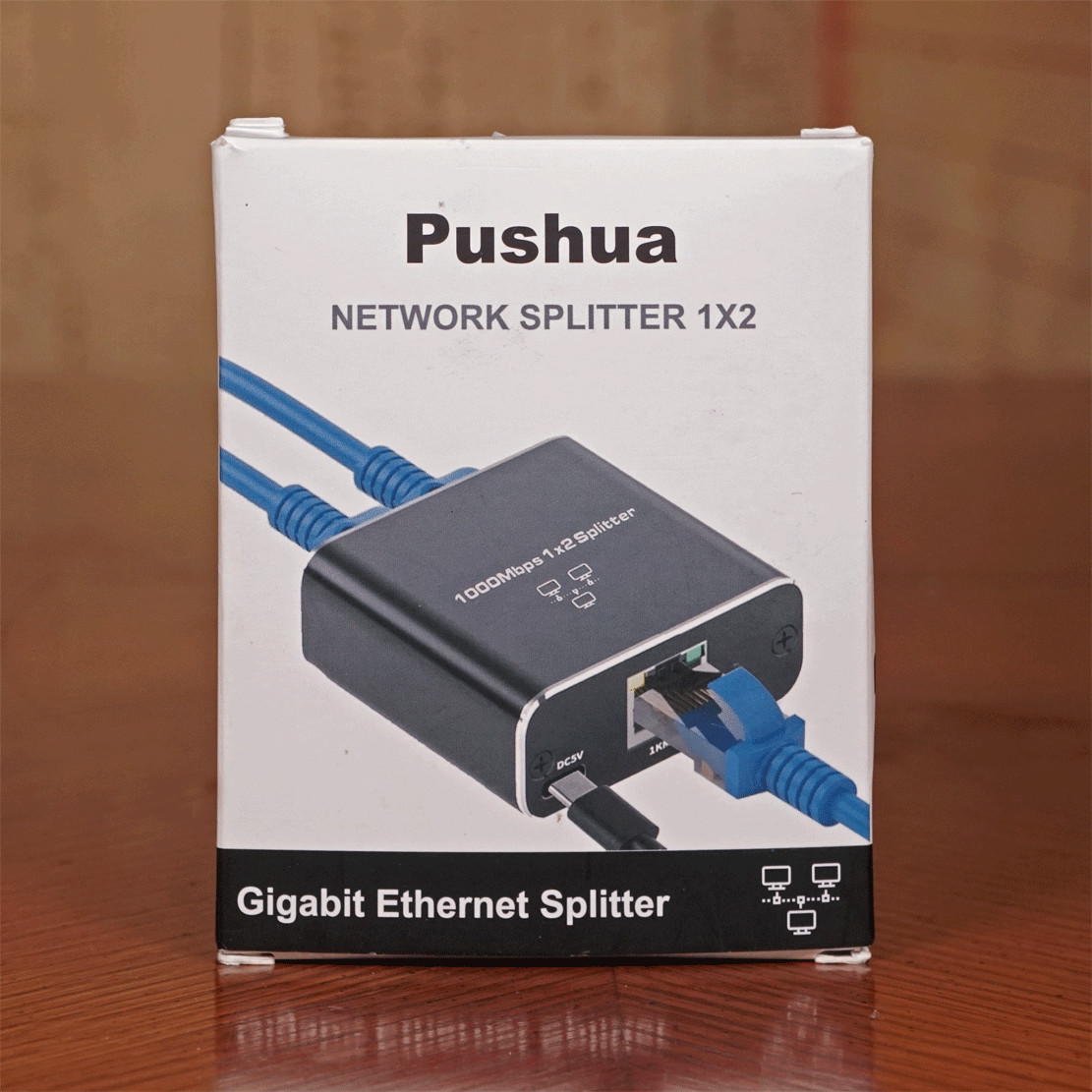 RJ45 Splitter 1X2 Gigabit 1000Mbps Ethernet cable 1 in 2 out Network Splitter PC